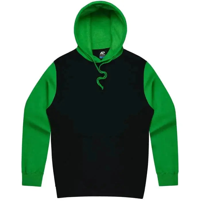 Aussie Pacific Monash Men's Hoodies 1530 Aussie Pacific BLACK/KAWA GREEN S